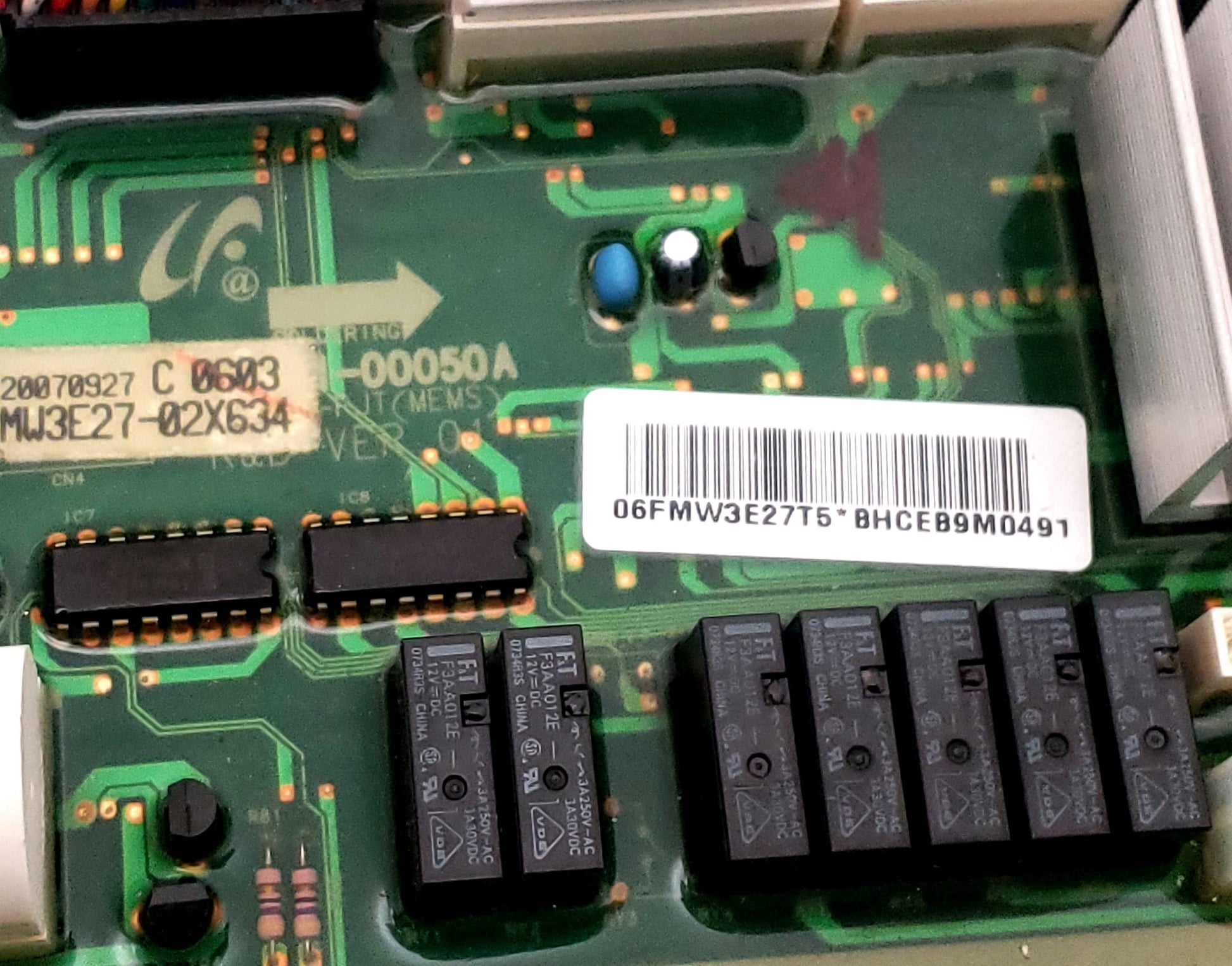 Samsung Washer Control  MFS-MW3E27-02