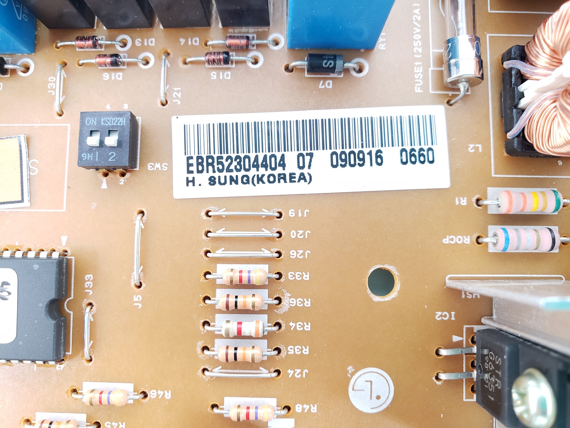 OEM  LG Refrigerator Control Board EBR52304404