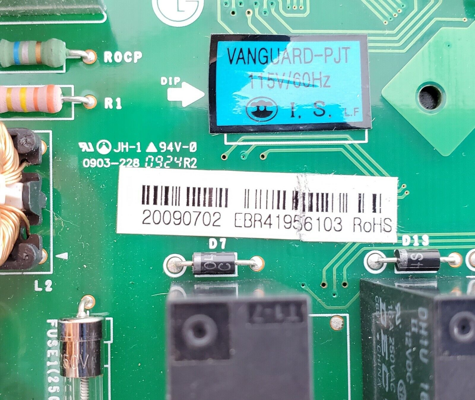 LG Refrigerator Control EBR41956103