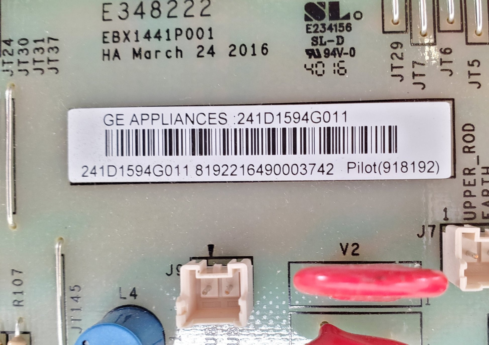 OEM  GE Washer Control Board 241D1594G011