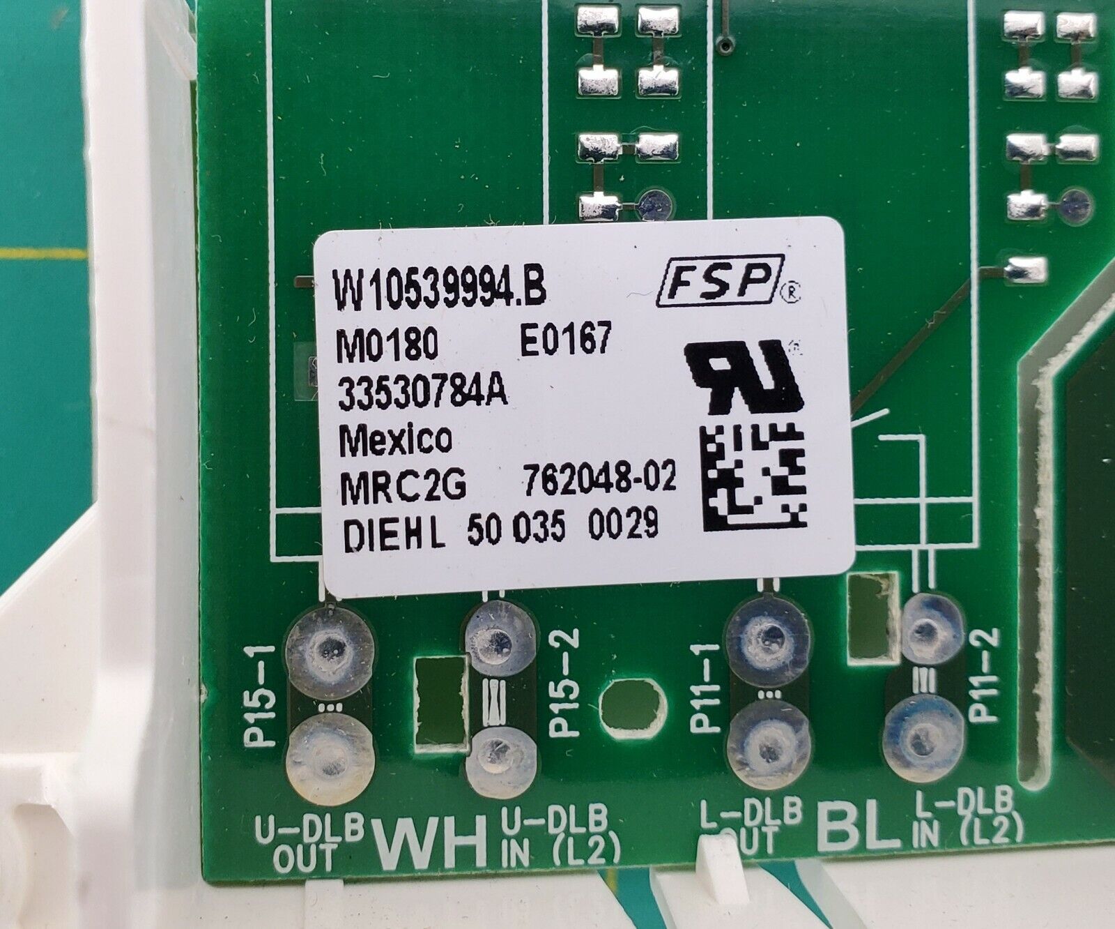 Whirlpool Range Control Board W10539994