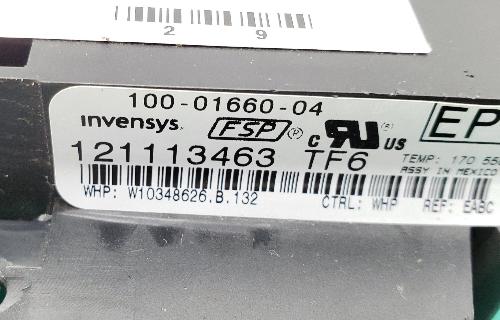 Whirlpool Range Control Board  W10348626