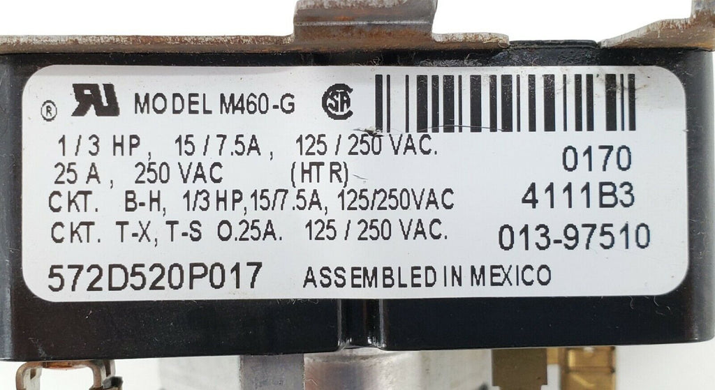 OEM  GE Dryer Timer 572D520P017