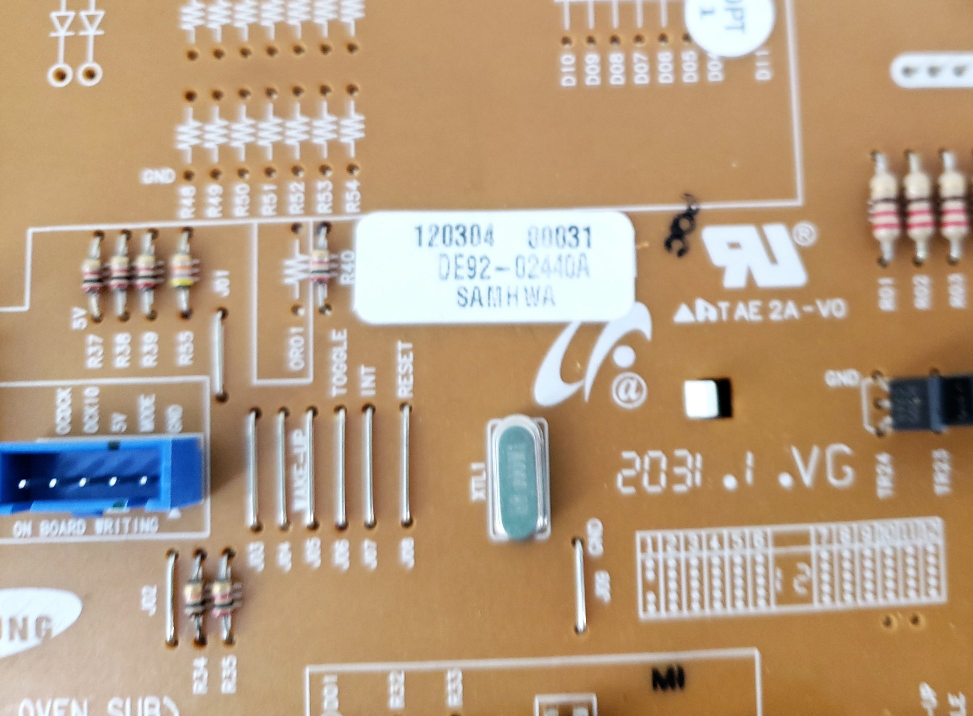 Samsung Range Display Board DE92-02440A