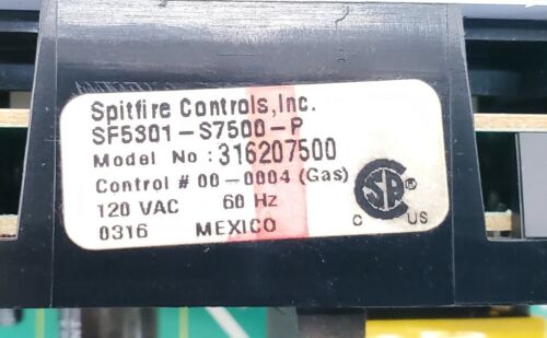 Frigidaire Range Control 316207500