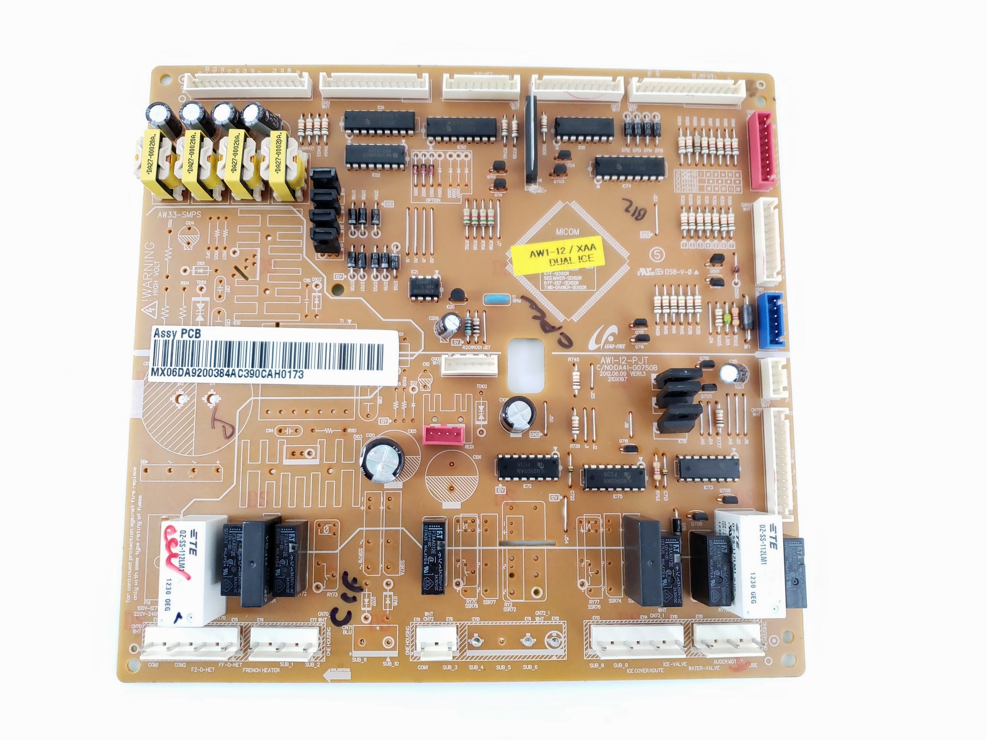 Samsung Refrigerator Control Board DA92-00384A