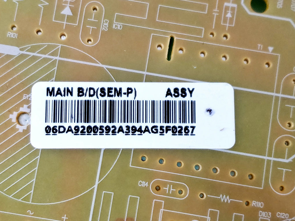 Samsung Refrigerator Control Board DA92-00592A