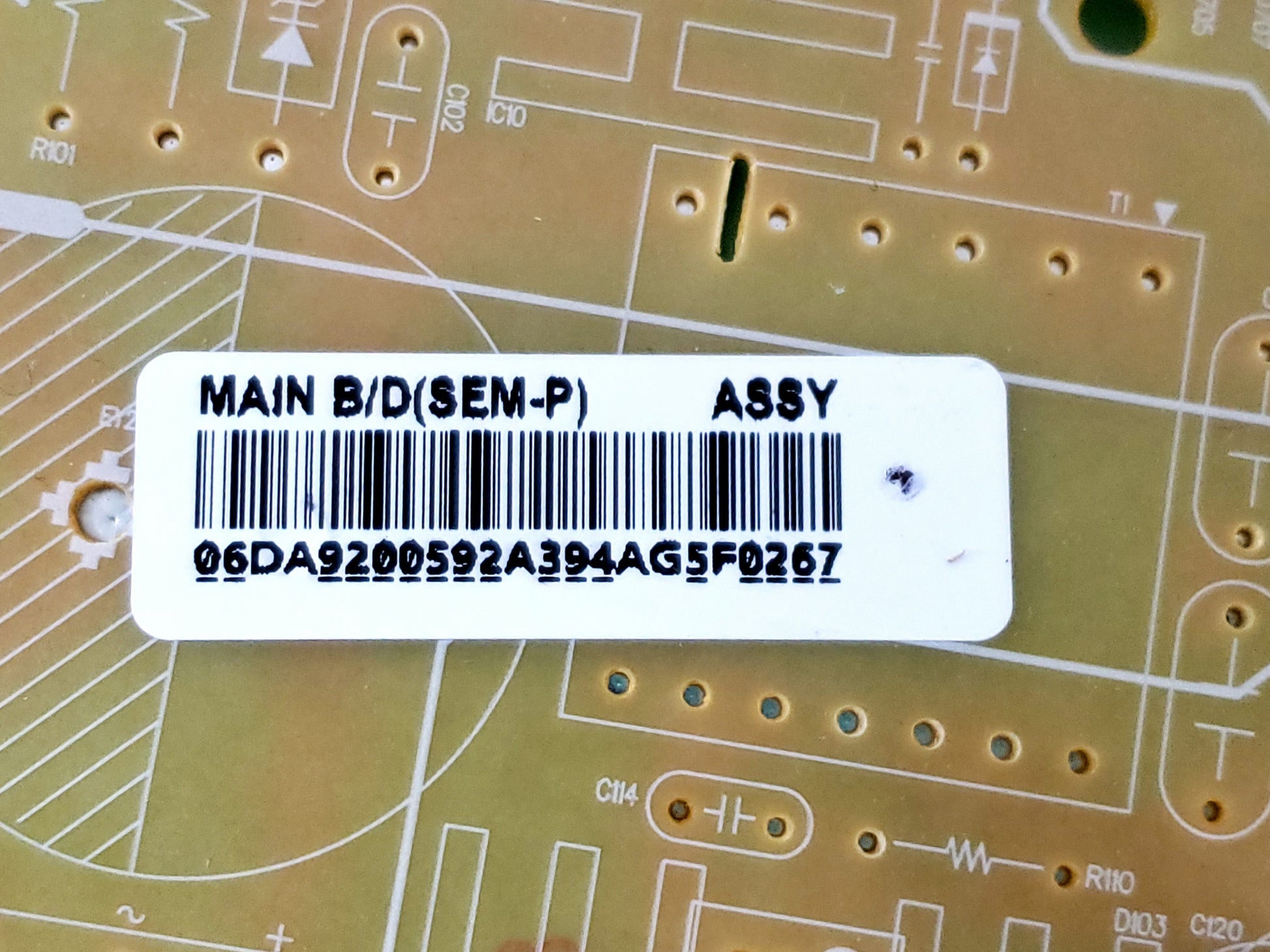 Samsung Refrigerator Control Board DA92-00592A