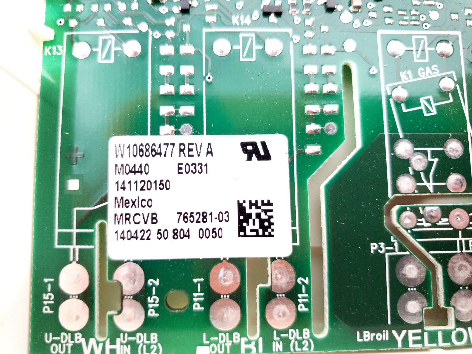 OEM  Whirlpool Range Control W10686477