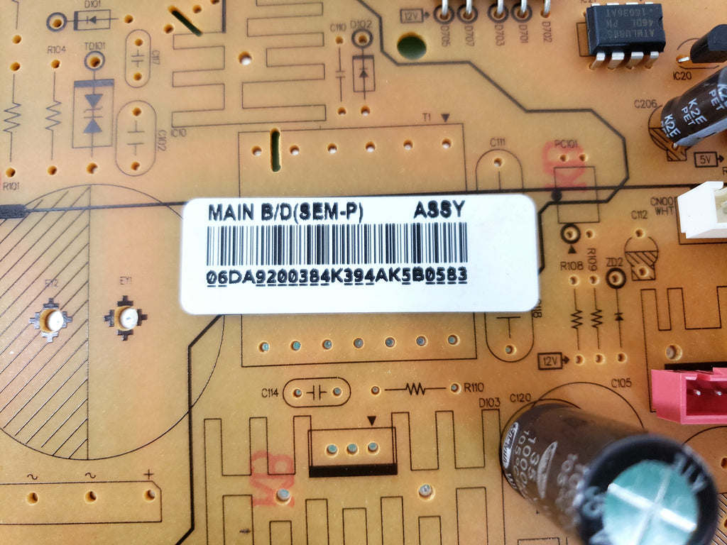 Samsung Refrigerator Control Board DA92-00384K