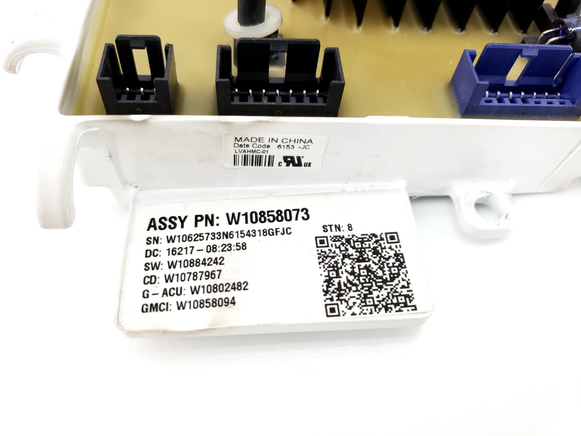 Whirlpool Washer Control Board W10858073