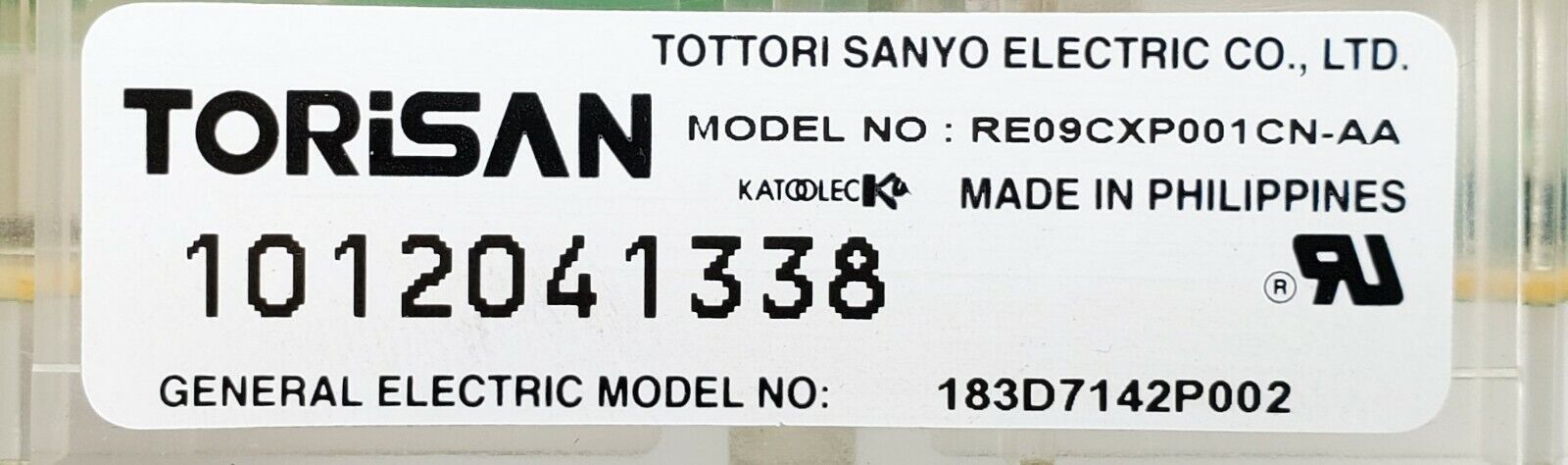 GE Range Control  183D7142P002 WB27K10027
