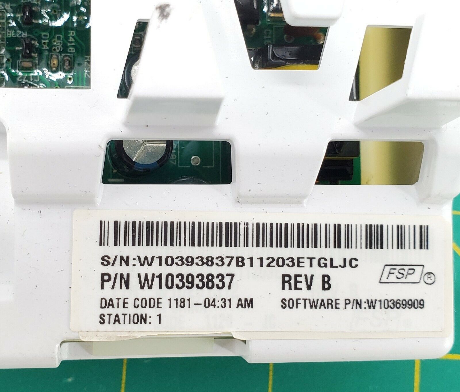 Whirlpool Washer Control W10393837