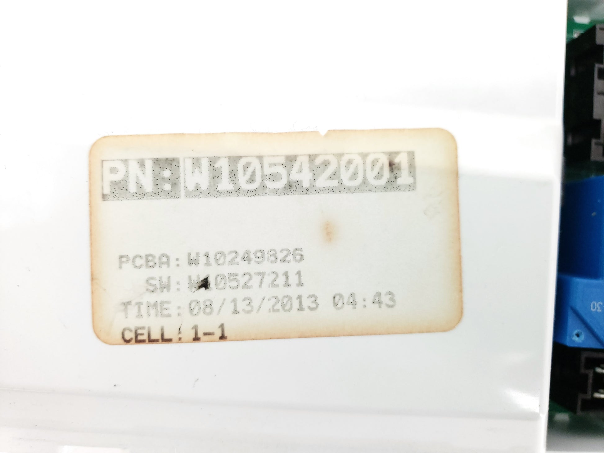 Whirlpool Dryer Control Board W10542001