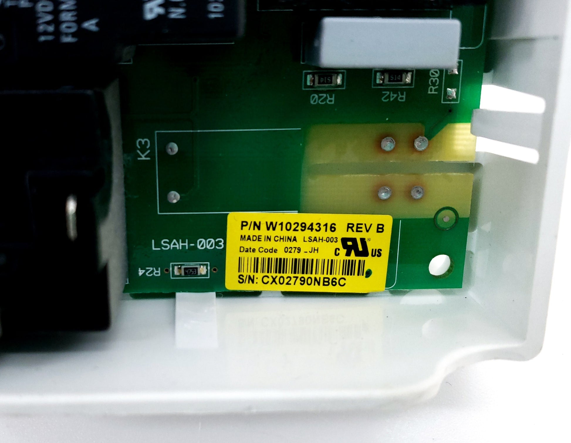 Whirlpool Dryer Control Board W10294316
