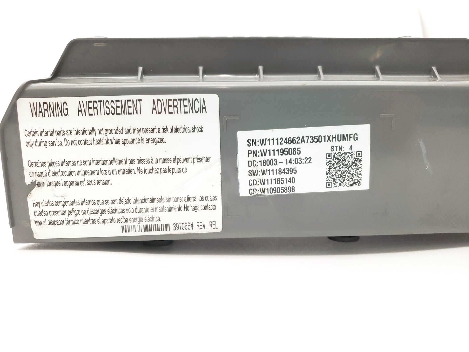 Whirlpool Washer Control W11195085