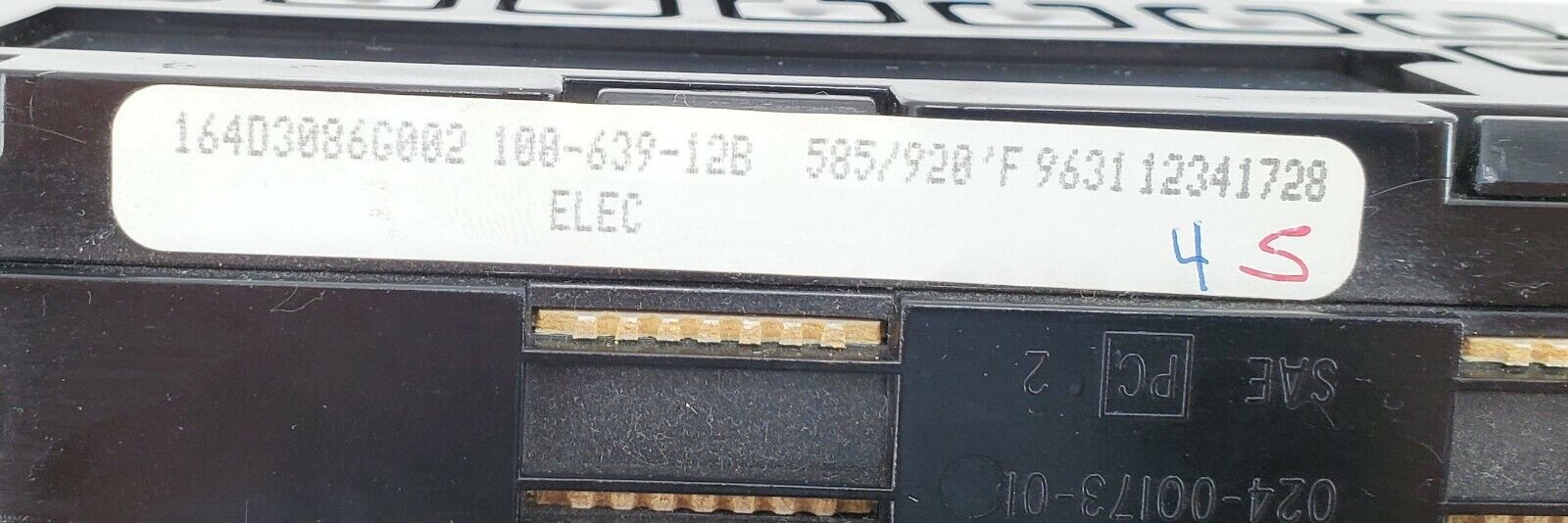 GE Range Control 164D3086G002