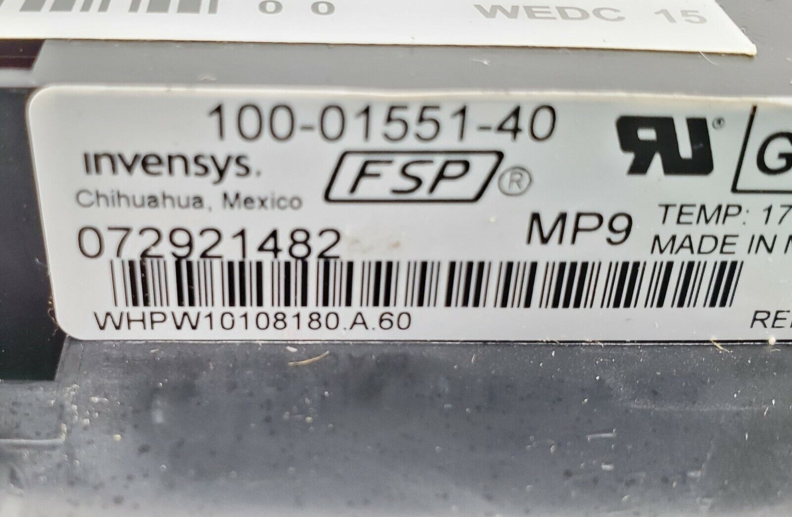 OEM  Whirlpool Range Control  Board W10108180