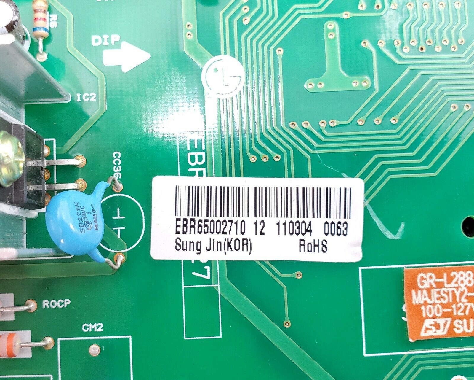 LG Refrigerator Control EBR65002710