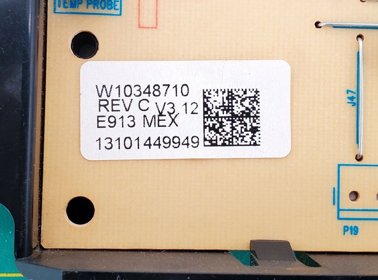 OEM  Whirlpool Range Control W10348710