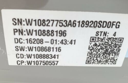 OEM  Whirlpool Washer Control Board W10888196