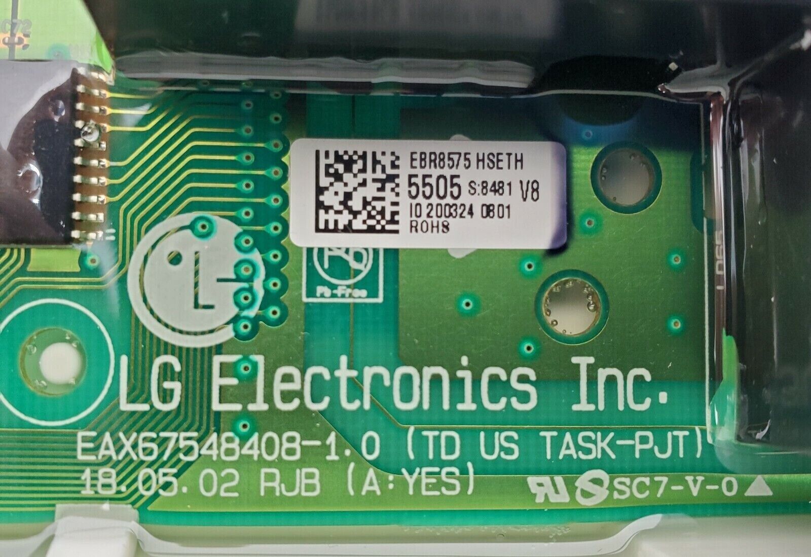 New OEM  LG Washer Control Board EBR85755505 EBR86498803