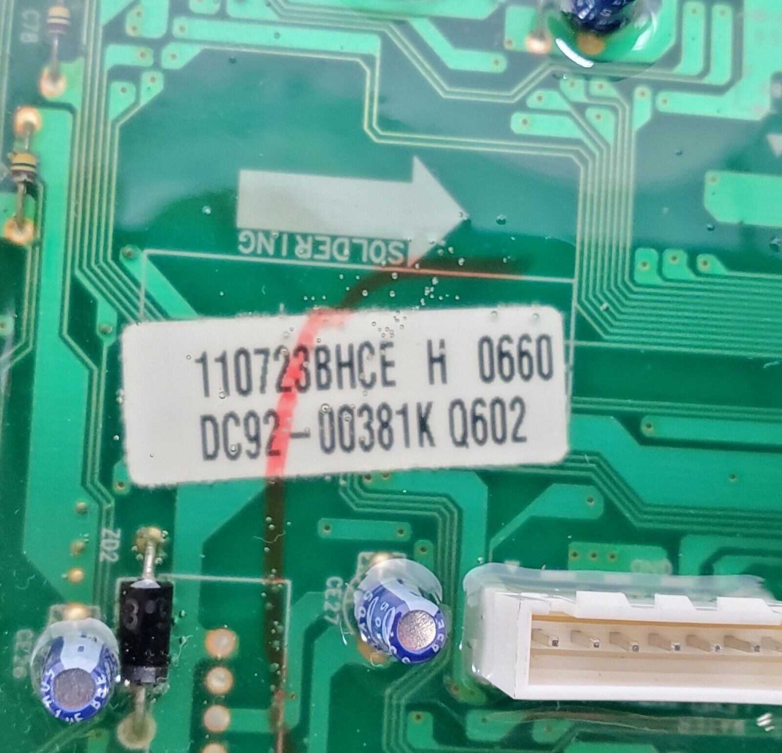 OEM  Samsung Washer Control DC92-00381K