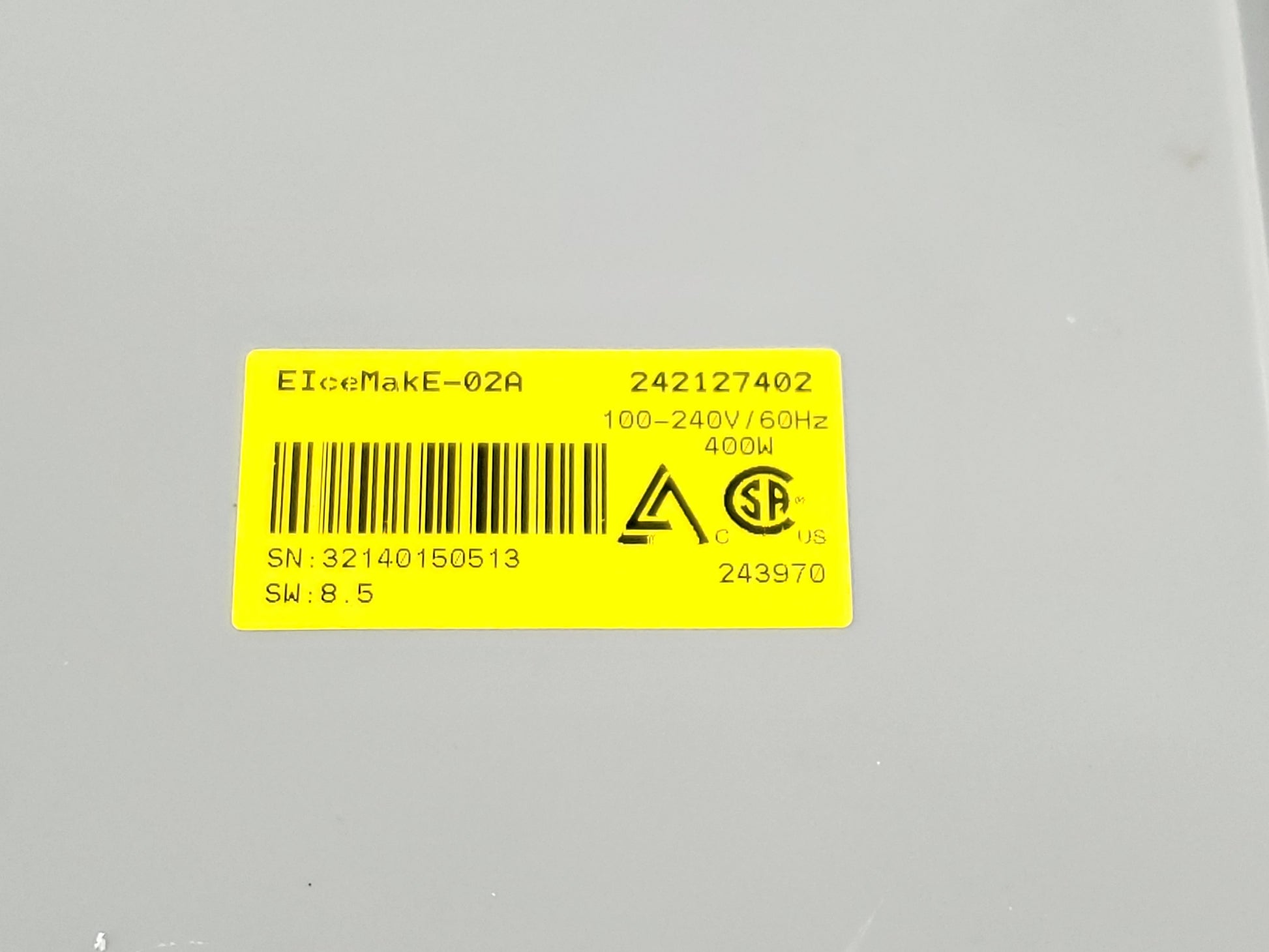Frigidaire Refrigerator Control Board 242127402