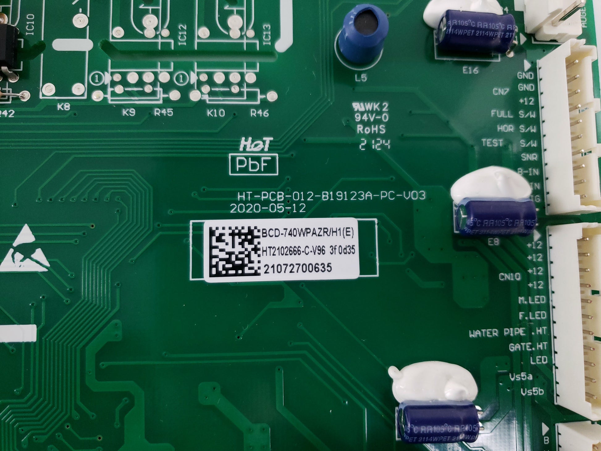 Hisense Refrigerator Control Board HT2102666-C-V96