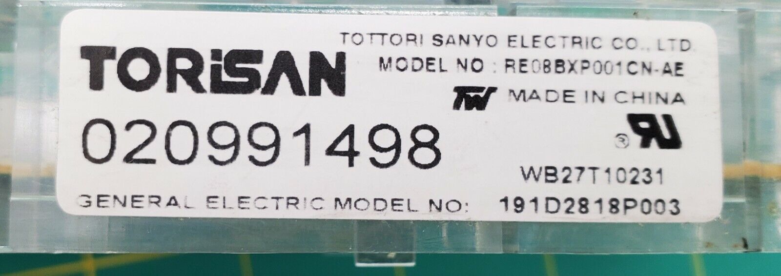 OEM  GE Range Control WB27T10231