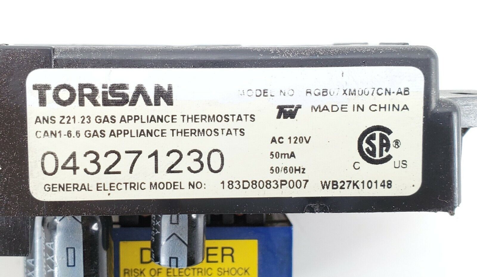 OEM  GE Range Control Board WB27K10148