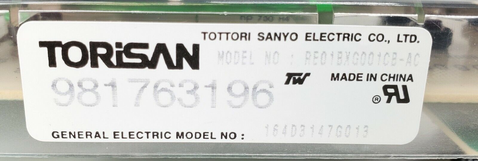 GE Range Control 164D3147G013