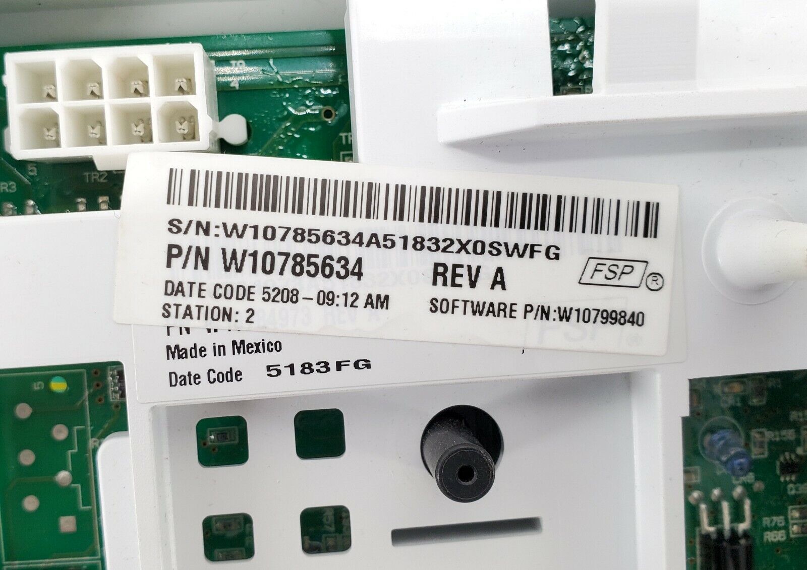 OEM Whirlpool Washer Control W10785634 Same Day Shipping & Lifetime Warranty