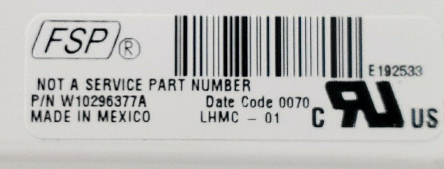 OEM  Whirlpool Washer Control Board  W10296377