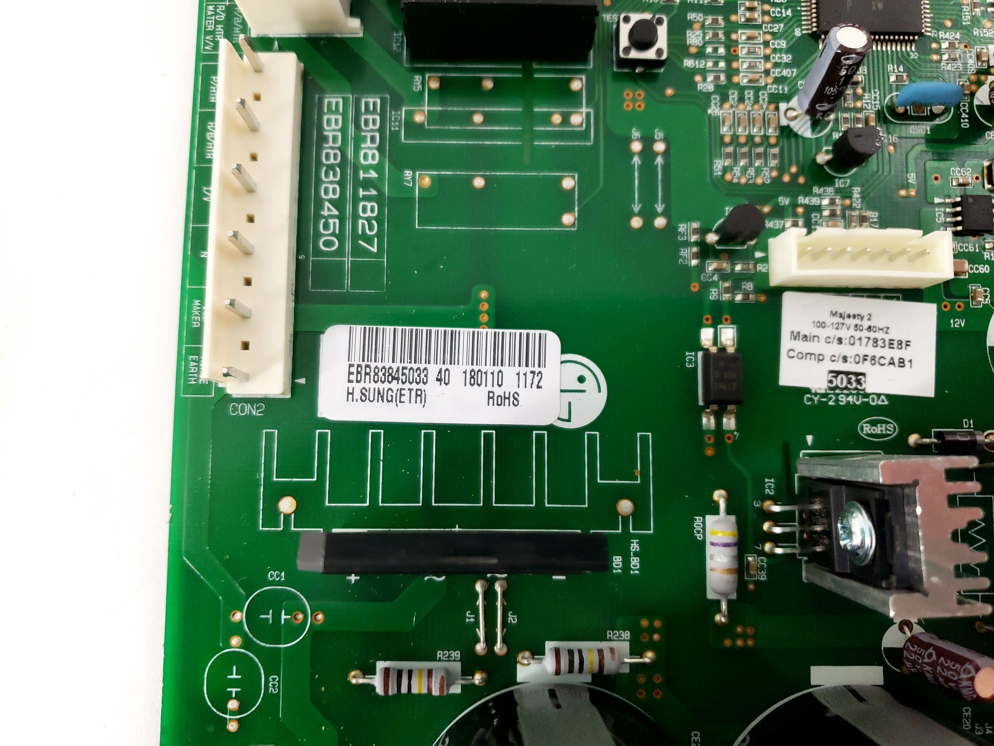 LG Refrigerator Control Board EBR83845033