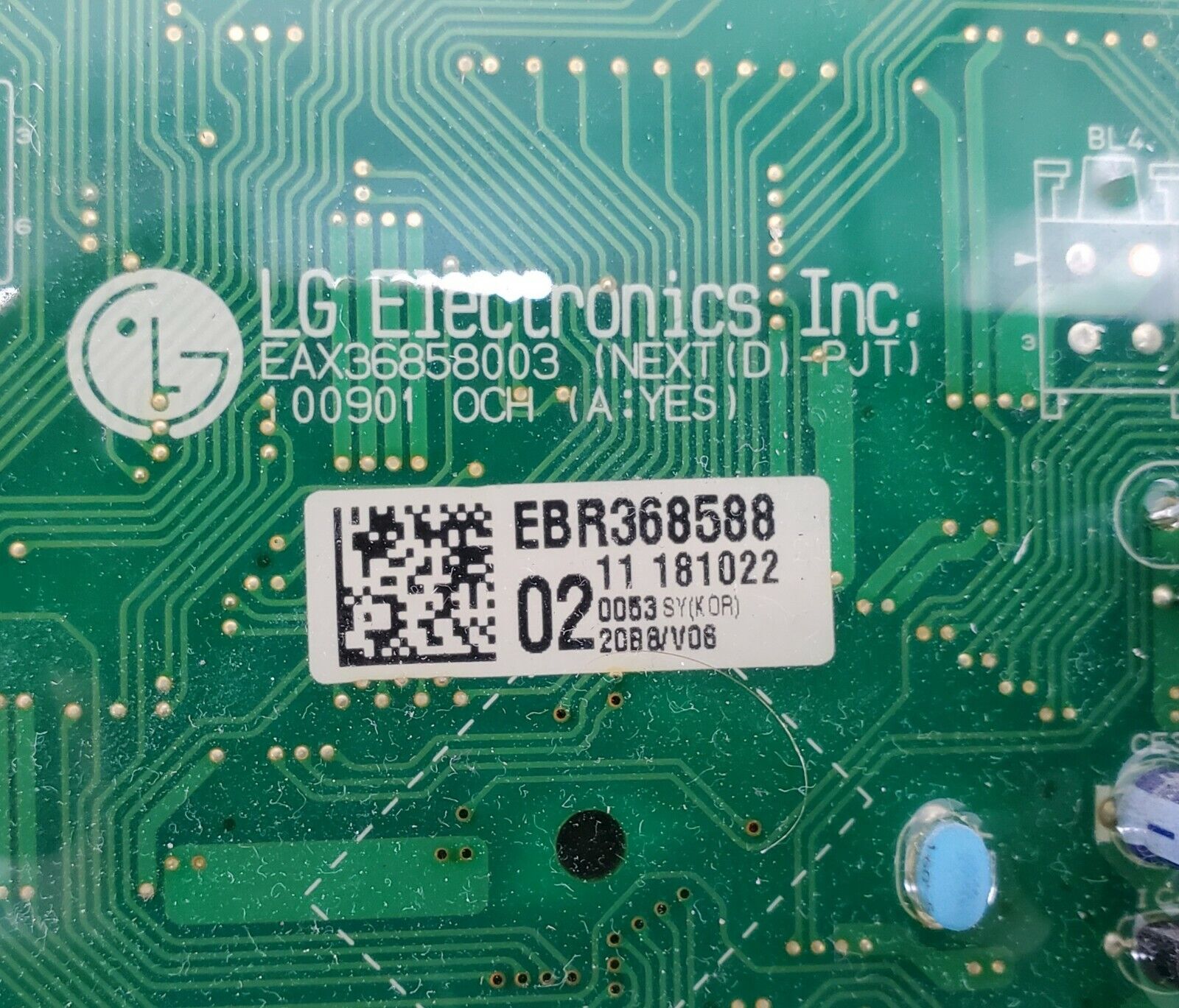 OEM LG Dryer Control Board EBR36858802 Same Day Shipping & Lifetime Warranty