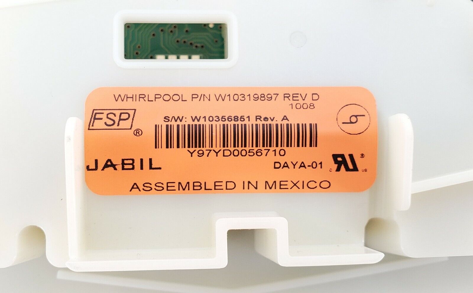 Whirlpool Dishwasher Control  W10319897