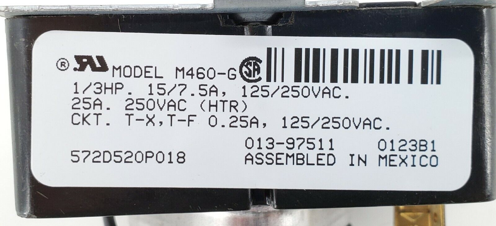 OEM  GE Dryer Timer 572D520P018
