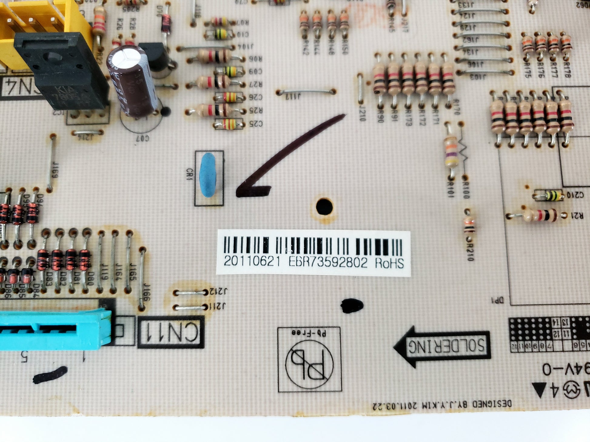 OEM LG Range Control Board EBR73592802
