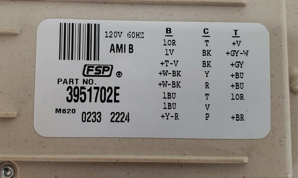 Whirlpool Washer Timer 3951702