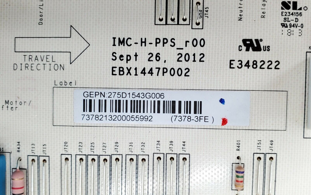 OEM GE Washer Control Board 275D1543G006 Same Day Shipping & Lifetime Warranty