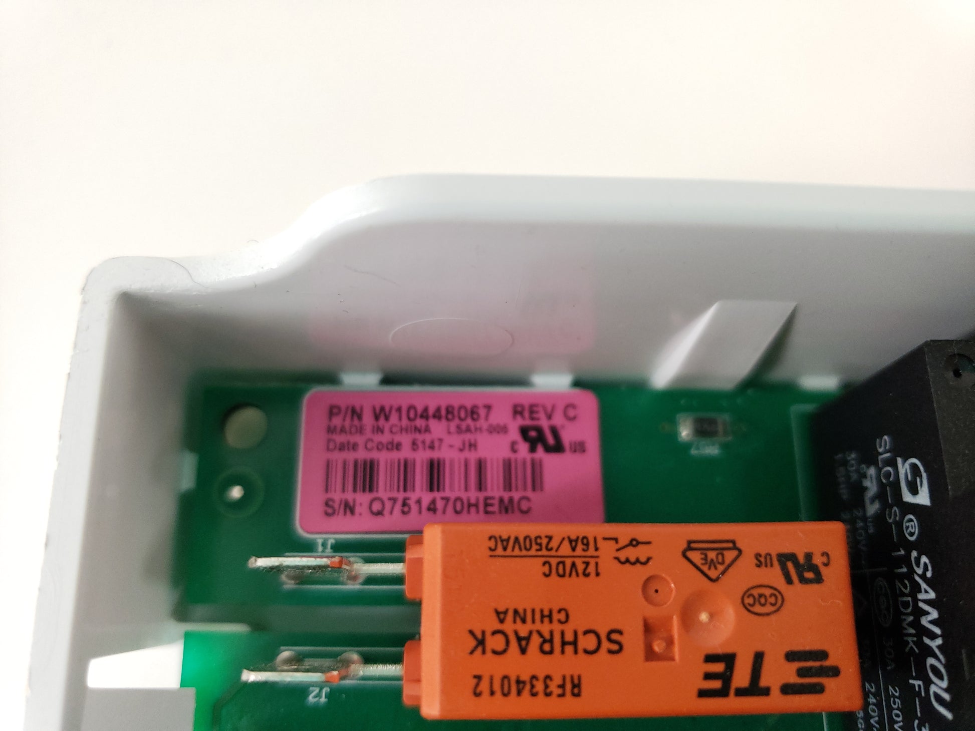 Whirlpool Dryer Control Board W10739349