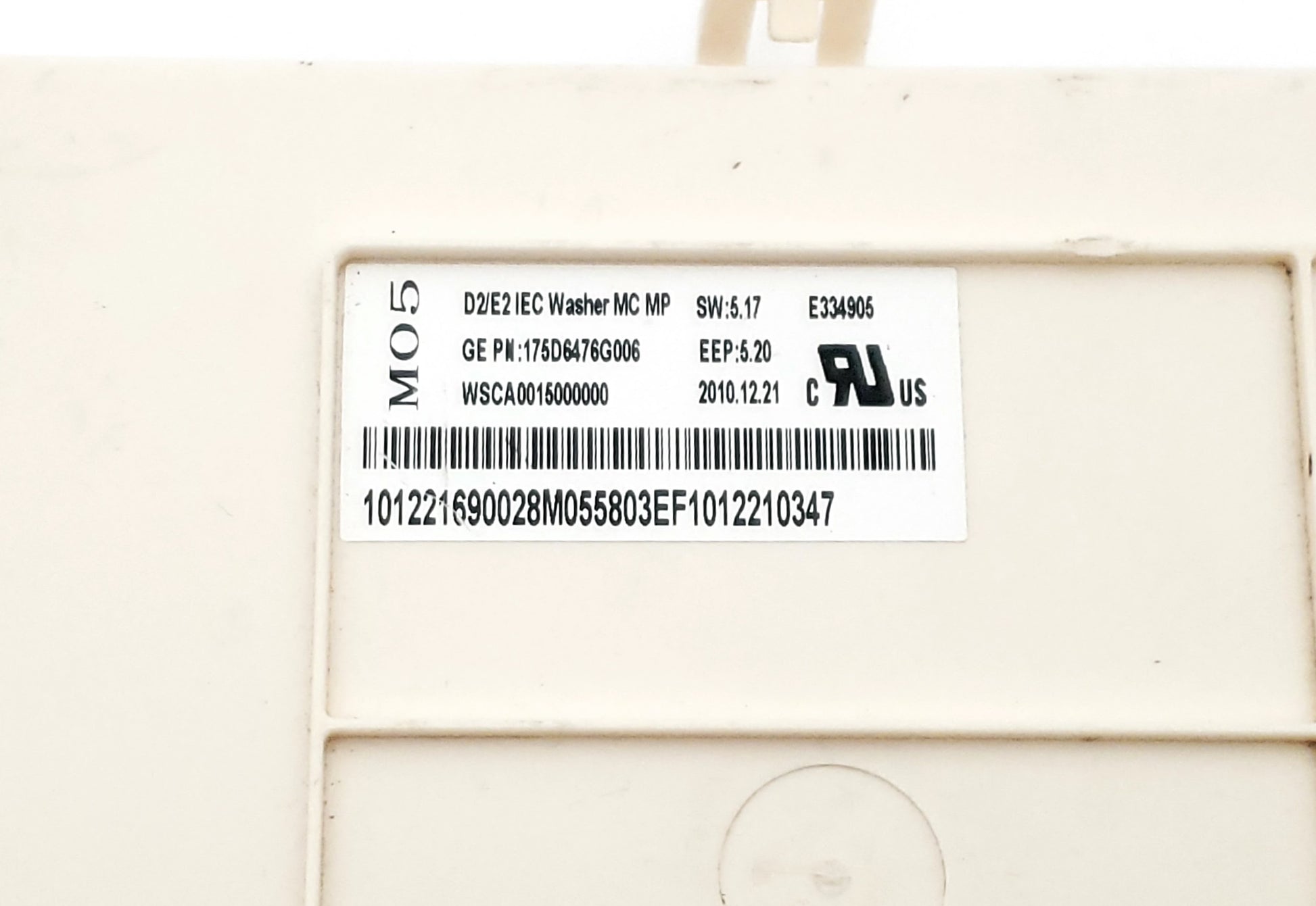 GE Washer Control Board 175D6476G006