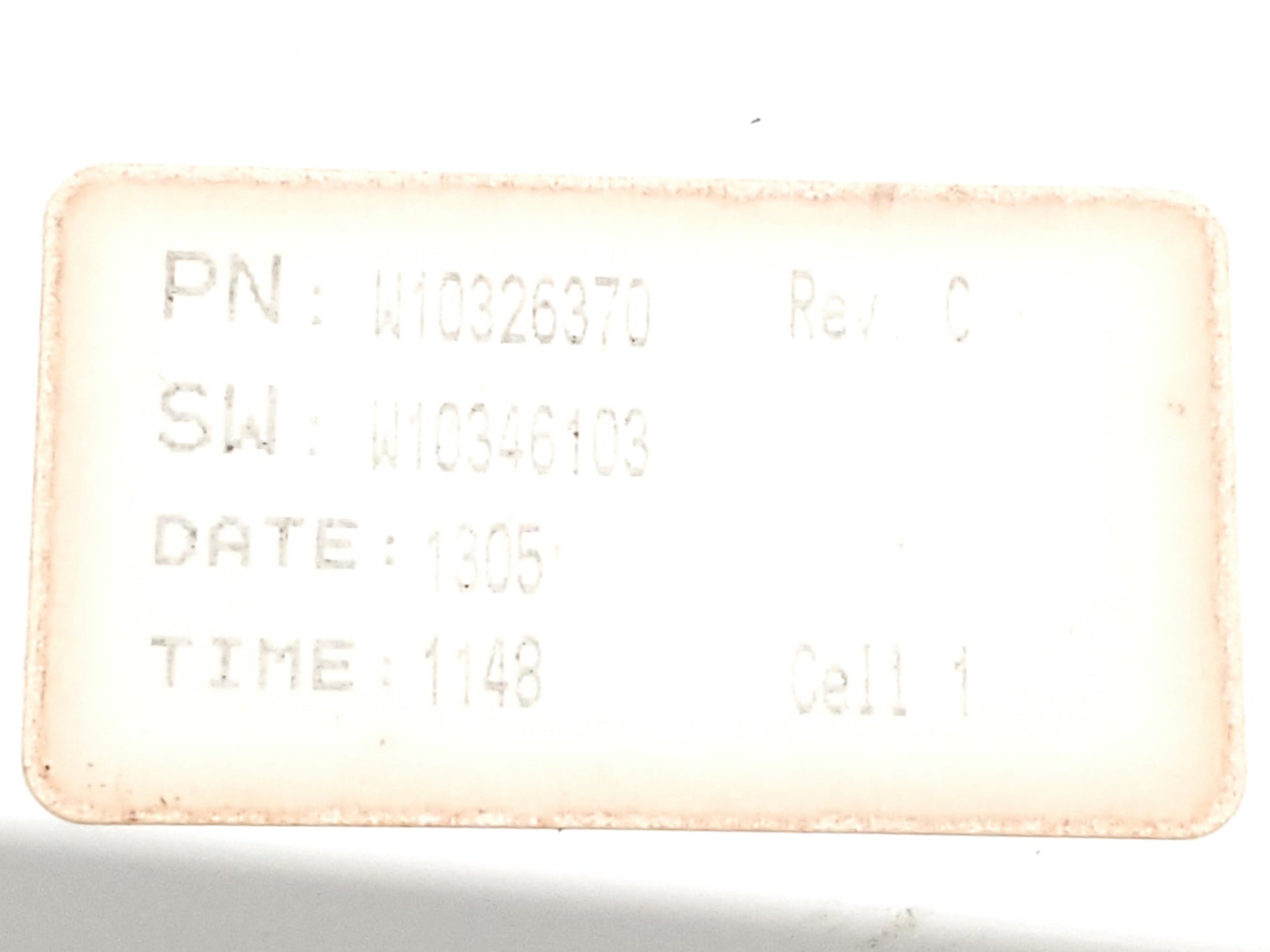 Whirlpool Dryer Control Board W10326370
