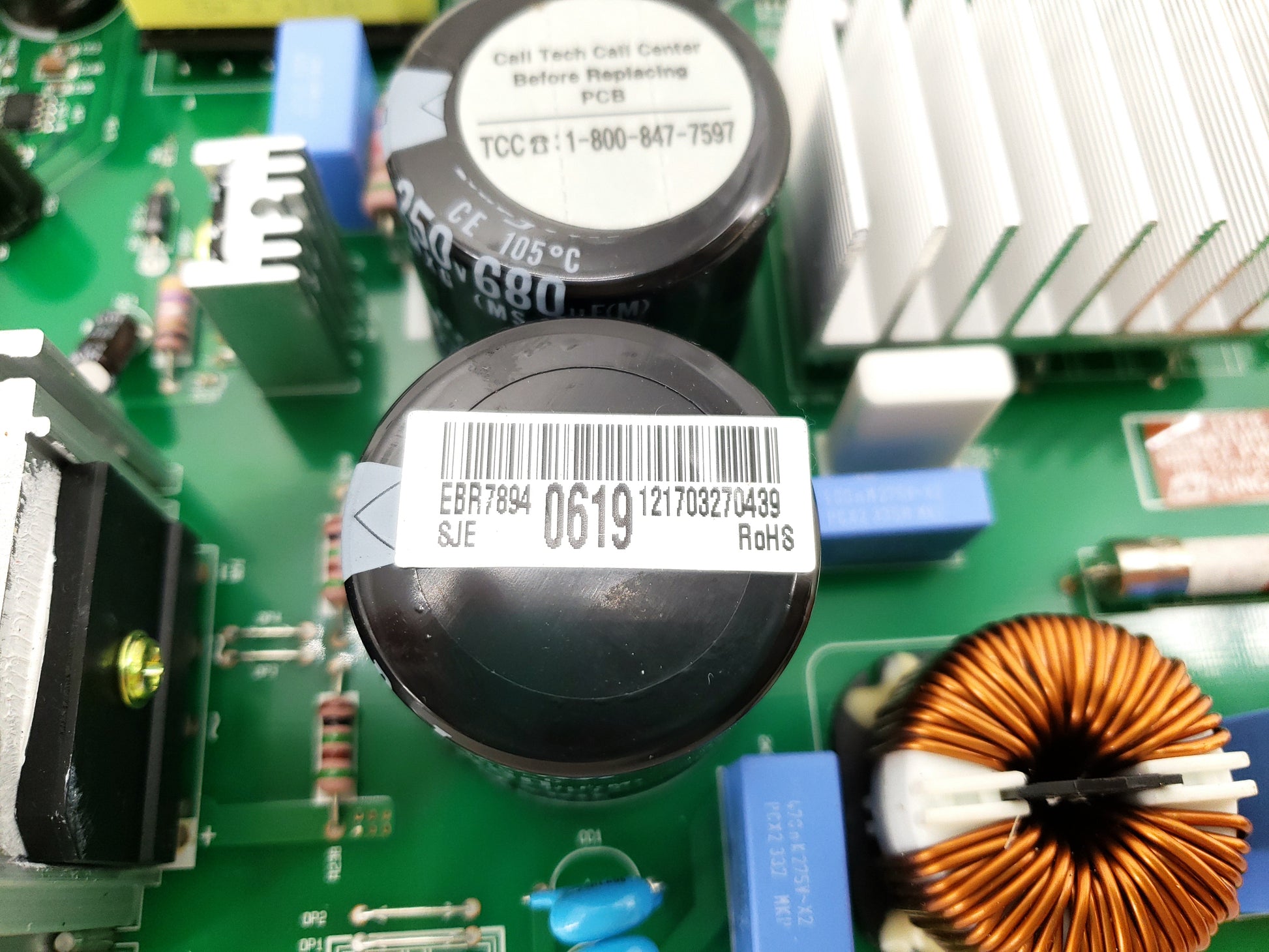 LG Refrigerator Control Board EBR78940619