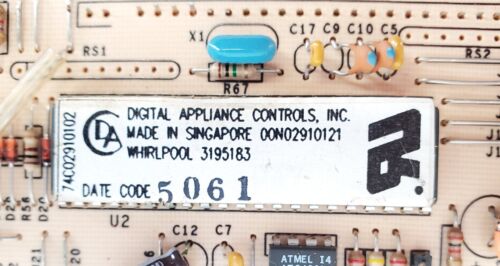Whirlpool Range Control Board 3195183