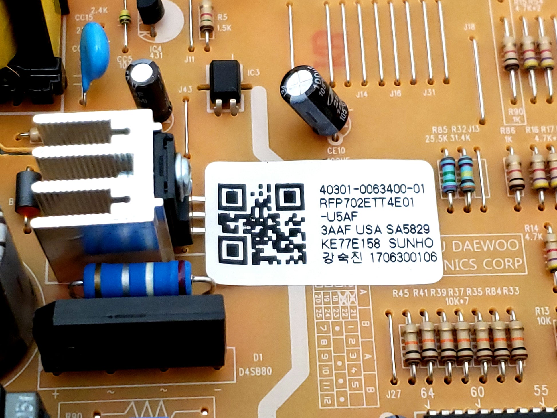 Kenmore Refrigerator Control 40301-0063400-01