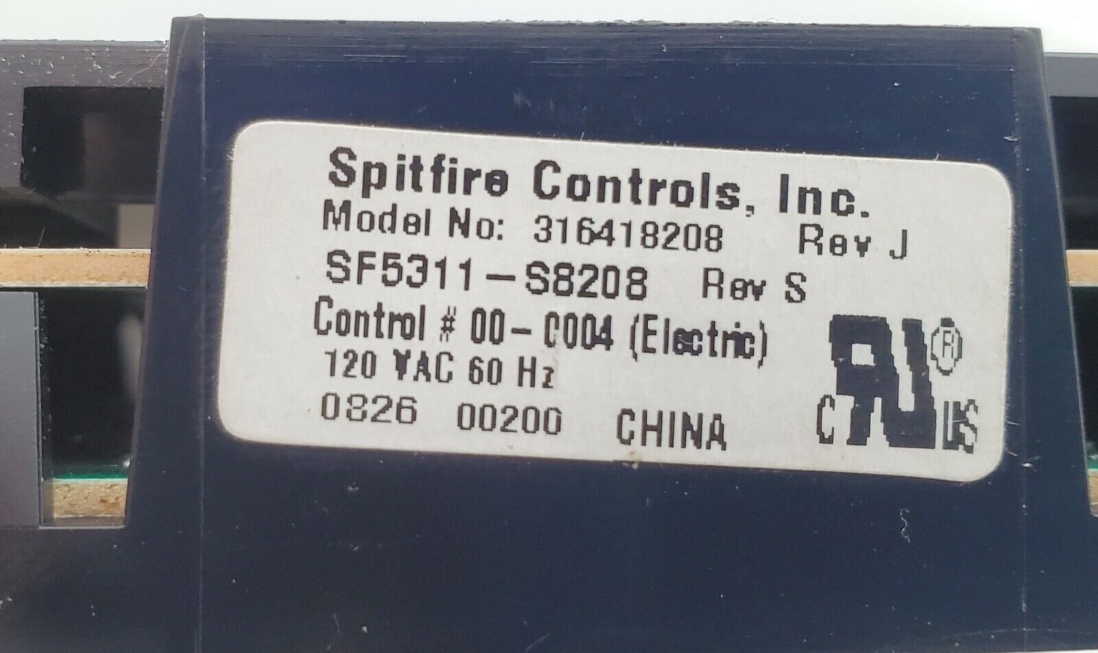 OEM Kenmore Range Control 316418208 Same Day Shipping & Lifetime Warranty