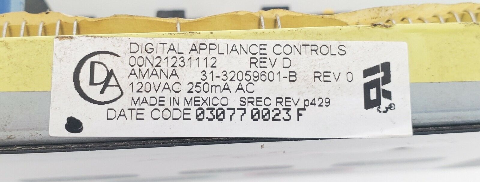 OEM Amana Range Control Board 32059601B Same Day Shipping & Lifetime Warranty