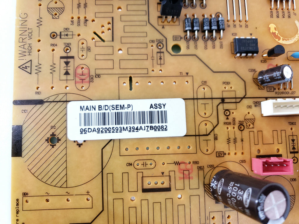 Samsung Refrigerator Control Board DA92-00593M
